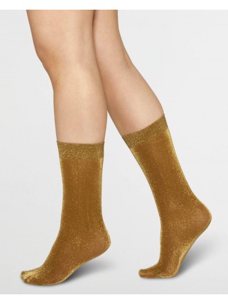 Ines Shimmery Sock in oro - Calze svedesi