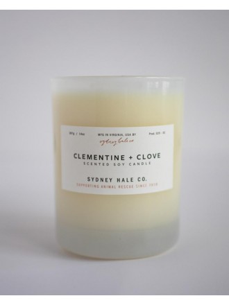 Candela di soia Clementine + Clove da Sydney Hale