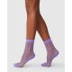 Alicia Grid Socks in Lavanda da Swedish Stockings