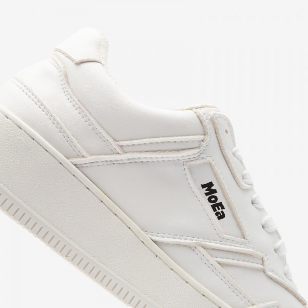 Sneaker GEN1 in pelle bianca di MoEa